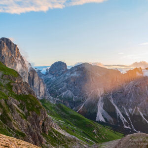 Východ slunce z Passo delle Coronelle
