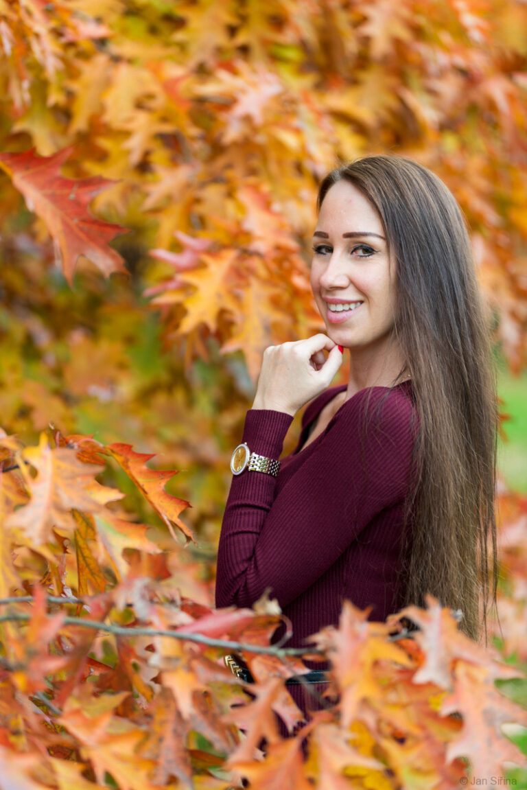 Podzimní exteriérové lifestylové fotografování