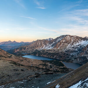 Dolina Pięciu Stawów Polskich z Hladkého sedla