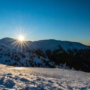 Východ slunce od Útulny Ďurková