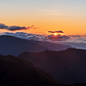 Západ slunce z Pico Ruivo