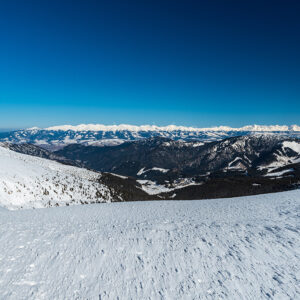 Tatry ze sedla Poľany
